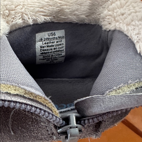 Robeez Gray and Pink Kids Boots size 18-24 - Picture 10 of 10